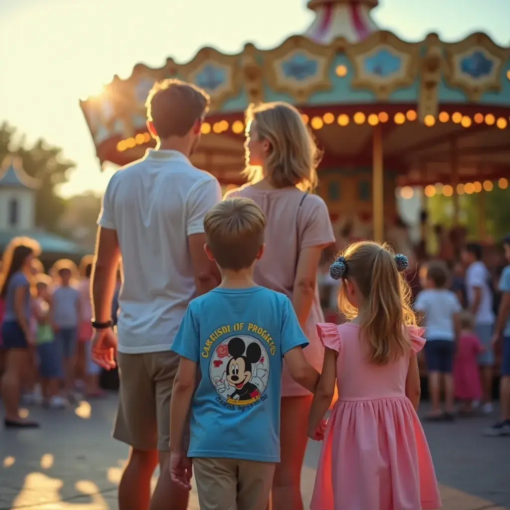 Праздничное оформление парка во время сезонного праздника